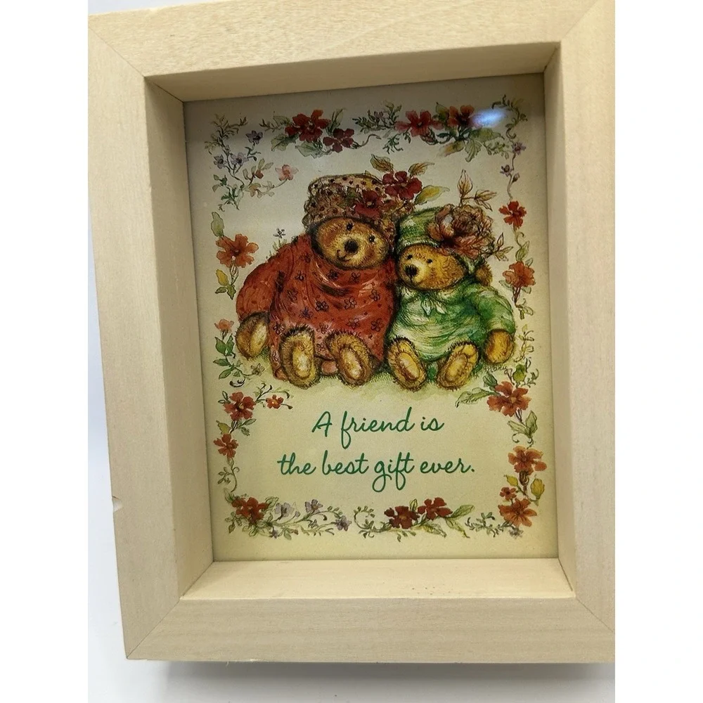 Hallmark Mary's Bears A Friend Is The Best Gift Vintage 90's Wall Shelf Decor